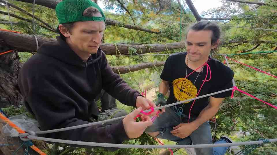 He built a skyscraper treehouse only using rope... then he tried ...