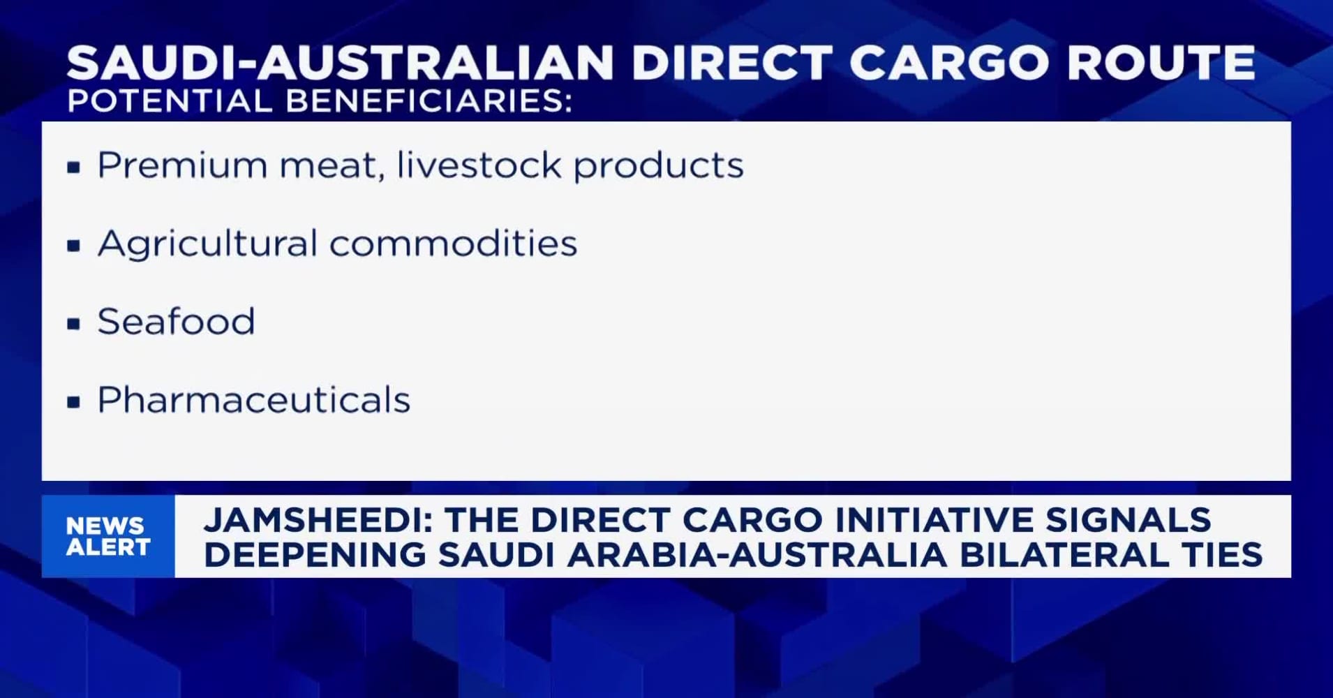 Saudi-Australia cargo route provides alternative trade corridor amid ...