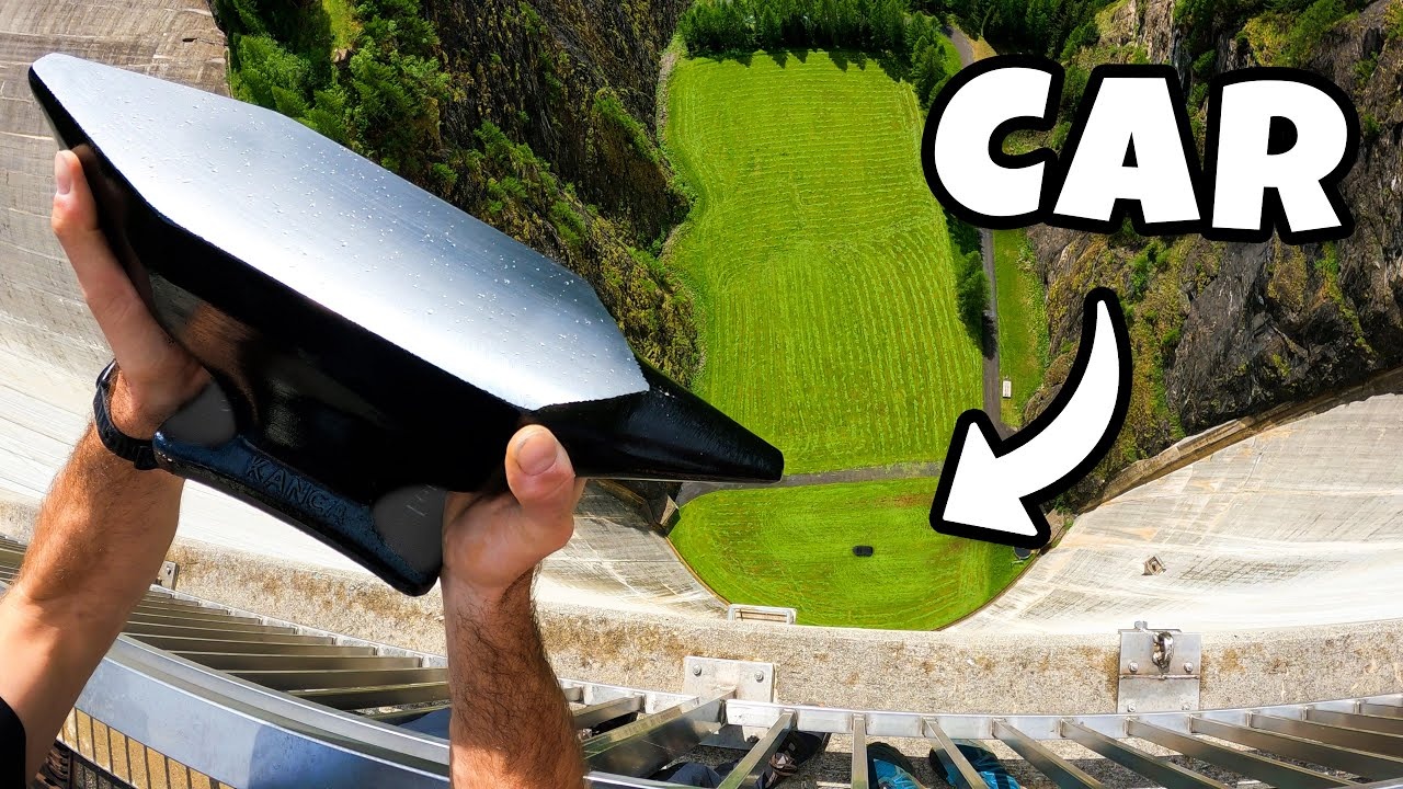 They Dropped An Anvil 540 Feet Onto A Car The Impact Was Absolutely 
