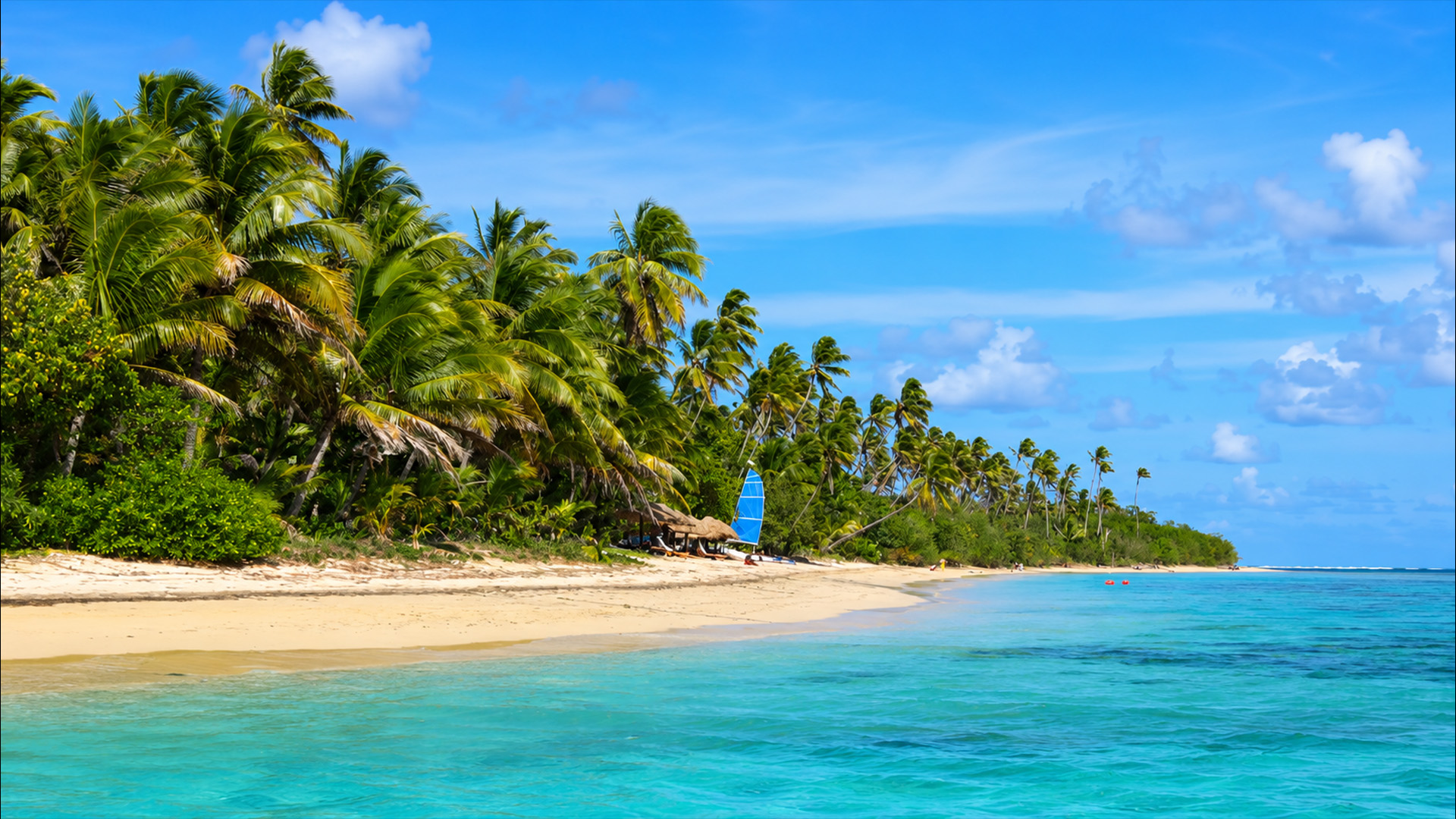 Passing Fiji’s long tropical beaches