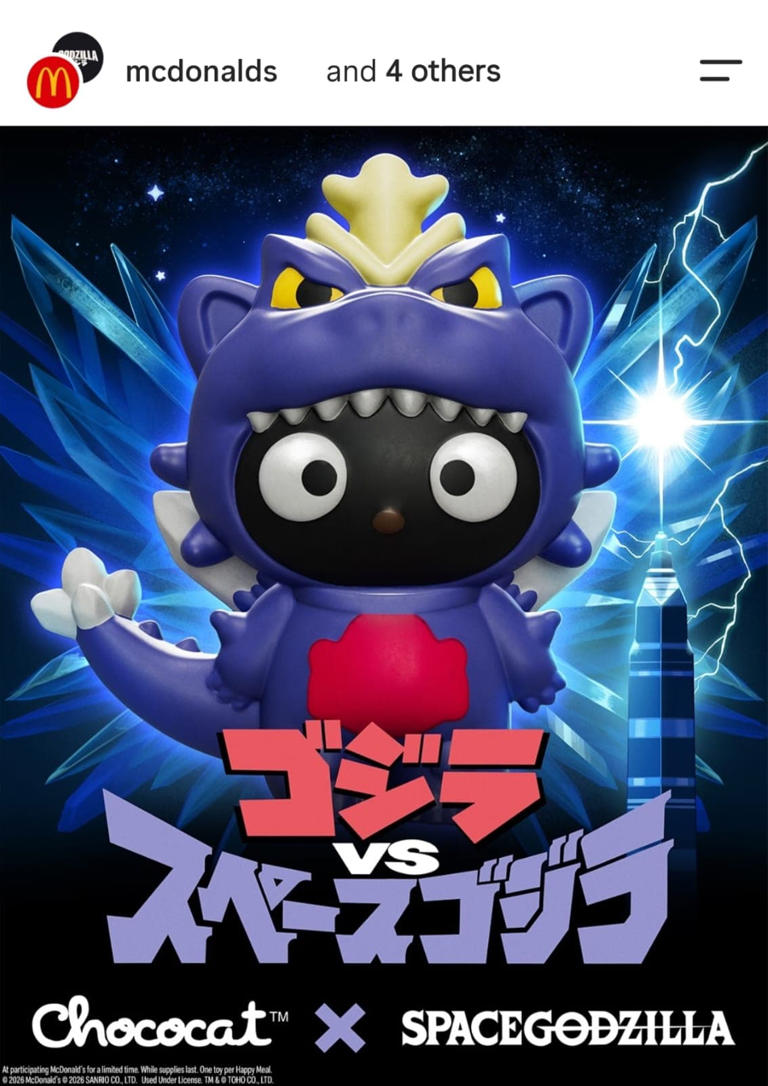 McDonald’s Hello Kitty x Godzilla Happy Meal: What is this chaotic ...