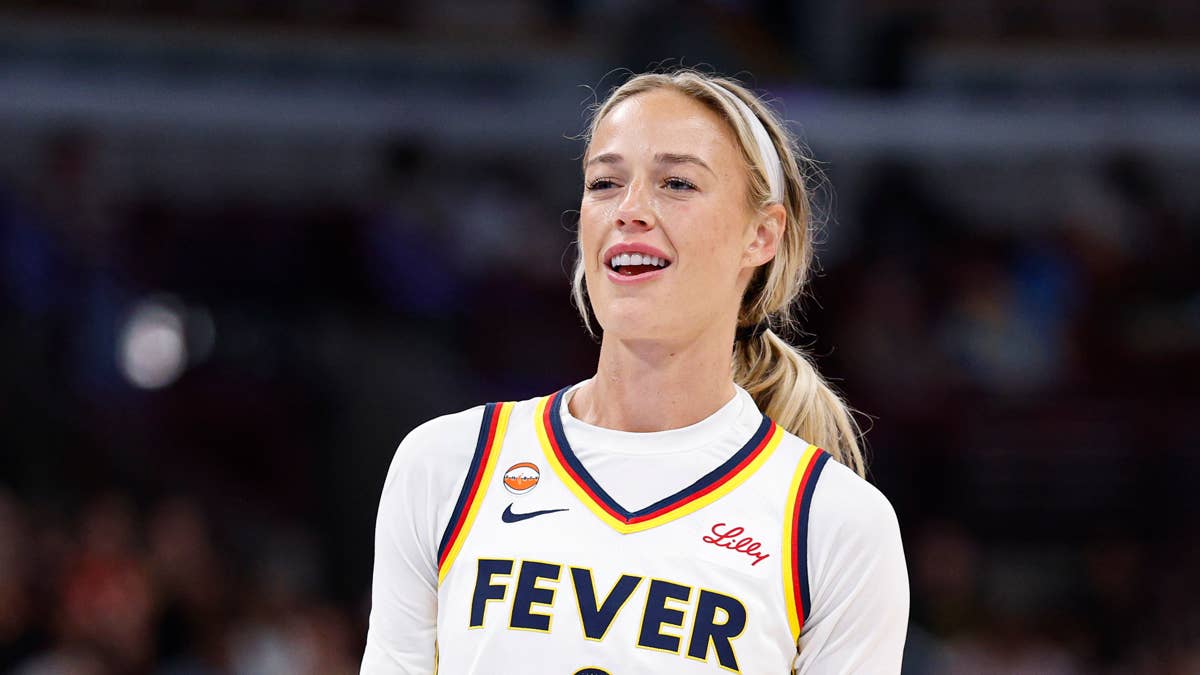 Sophie Cunningham reacts to Angel Reese's WNBA Finals performance