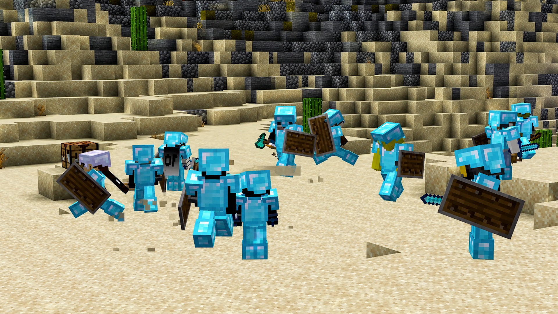 Winning a one hundred player Minecraft survival challenge