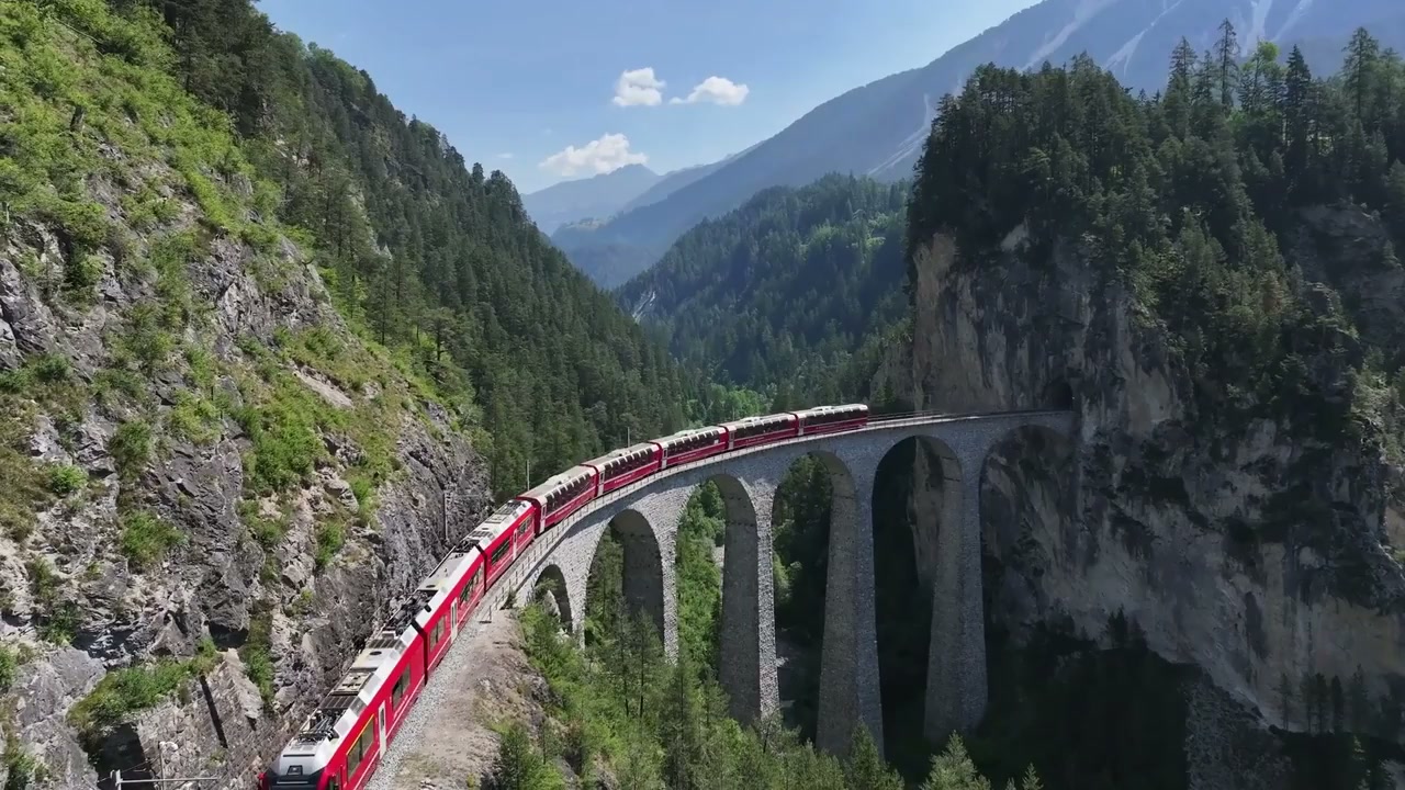 Bernina Express, Switzerland: Train through Alpine peaks