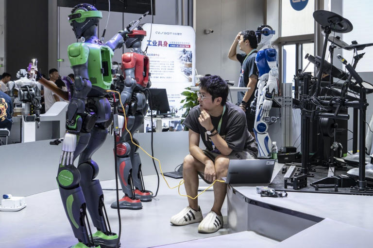 Chinese humanoid robot leader soars in market debut despite US ban