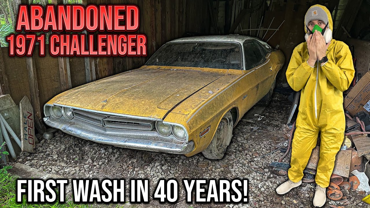Rare Dodge Challenger gets first deep clean in 40 years