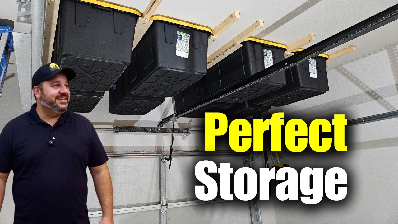 Stop wasting this huge space in your garage — easy DIY storage upgrade