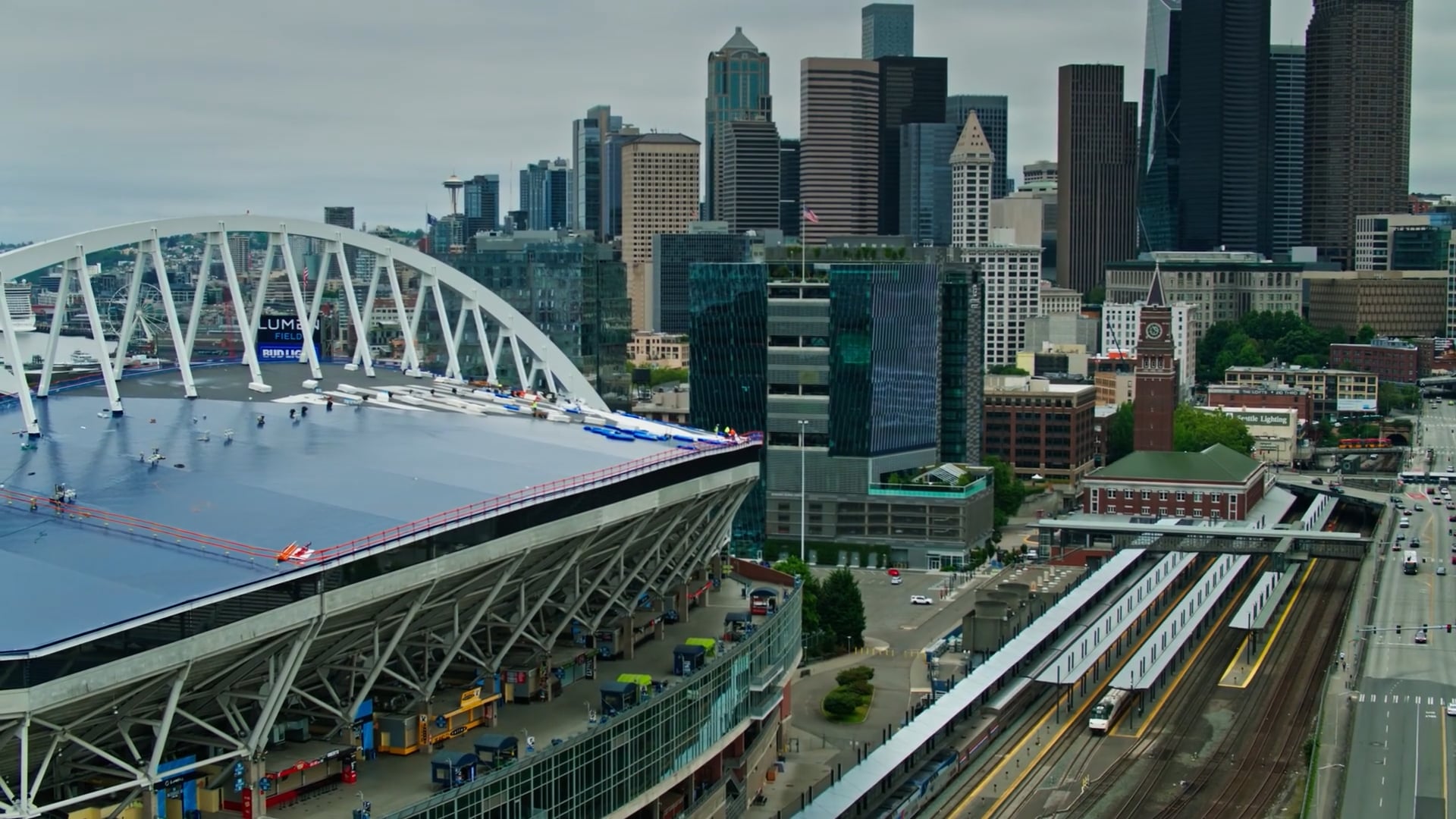Lumen Field, Seattle: Drone views ahead of World Cup 26