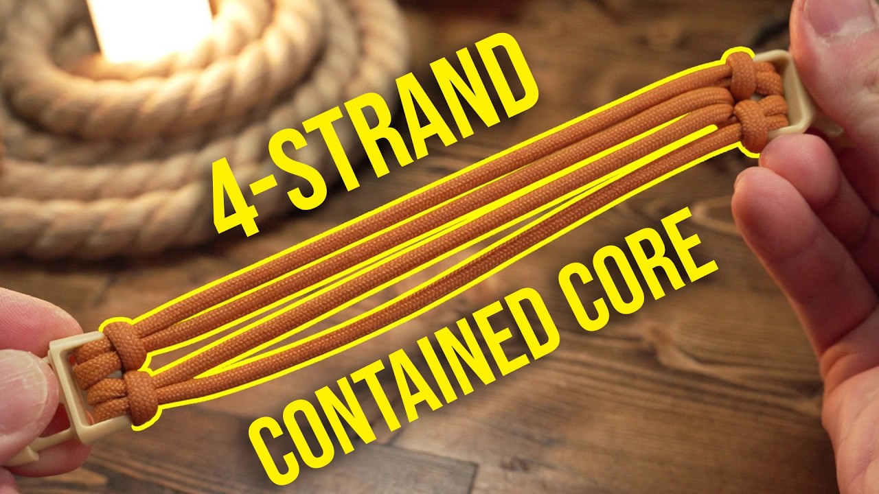 Paracord 4 strand buckle core setup a beginner friendly guide