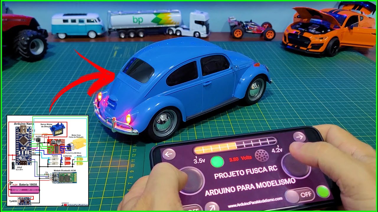 Construindo mini fusca elétrico com Arduino