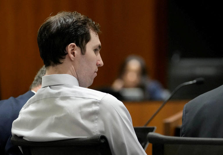 During a July hearing, investigators presented DNA analyses that they said linked Robinson to both the suspected murder weapon and a tool he allegedly used to engrave the bullet cartridges (Reuters)