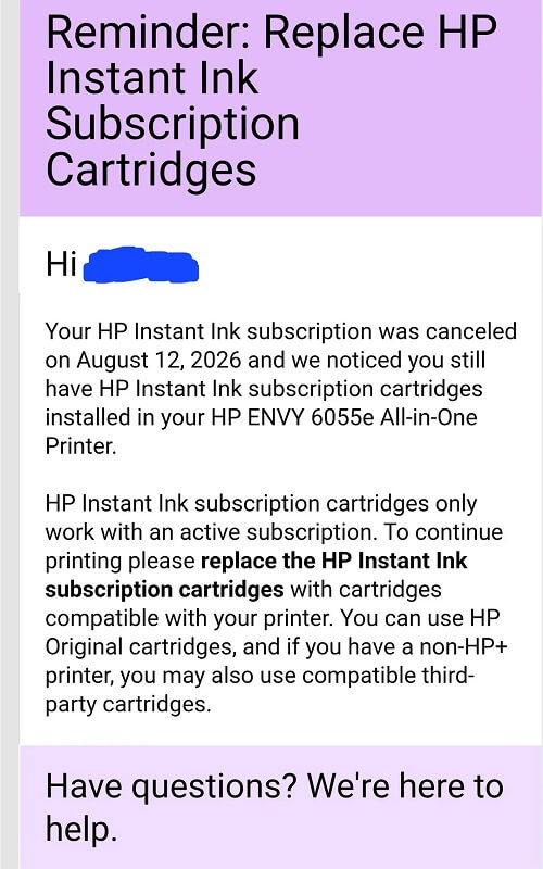 HP's Instant Ink shutdown leaves canceled subscribers with unusable ...