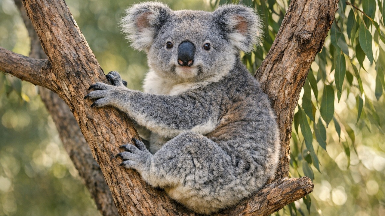 Koalas see a bushfire coming – then just sit under the tree