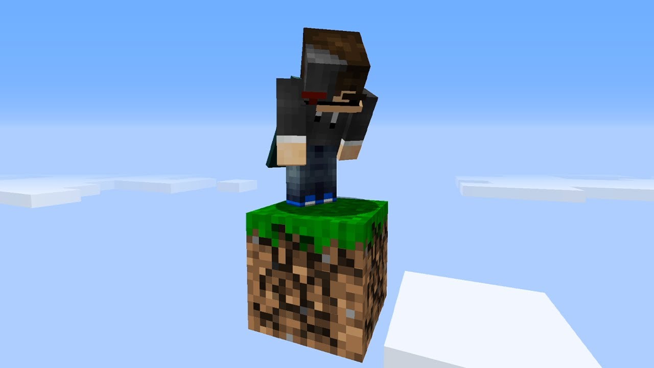 Minecraft Skyblock but you only get 1 block