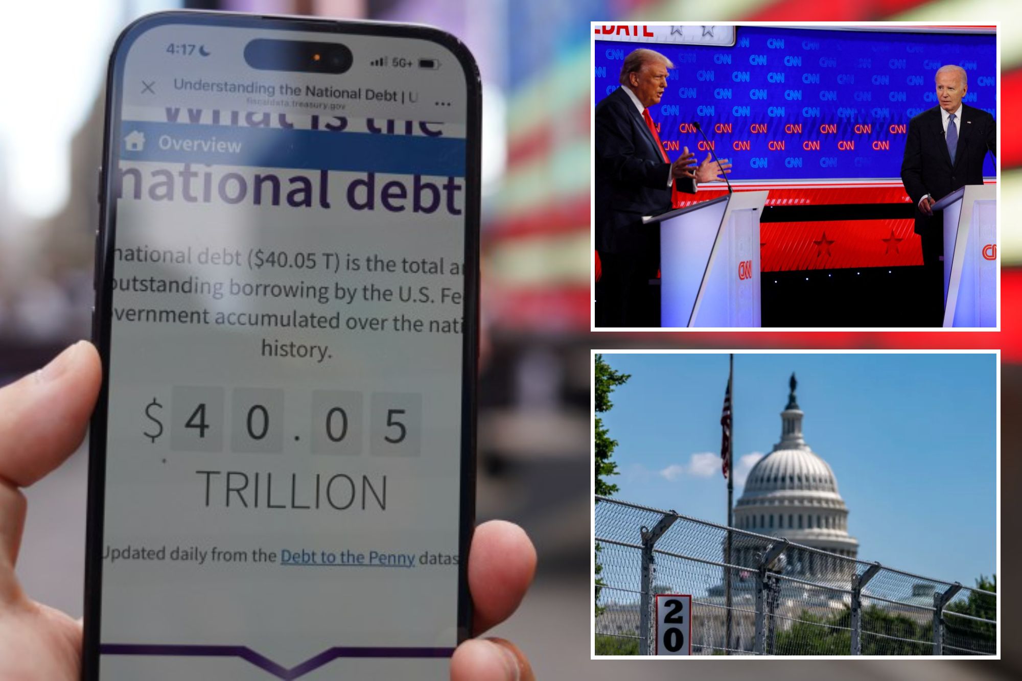 US debt crosses $40T after doubling under Trump, Biden — sparking new ...