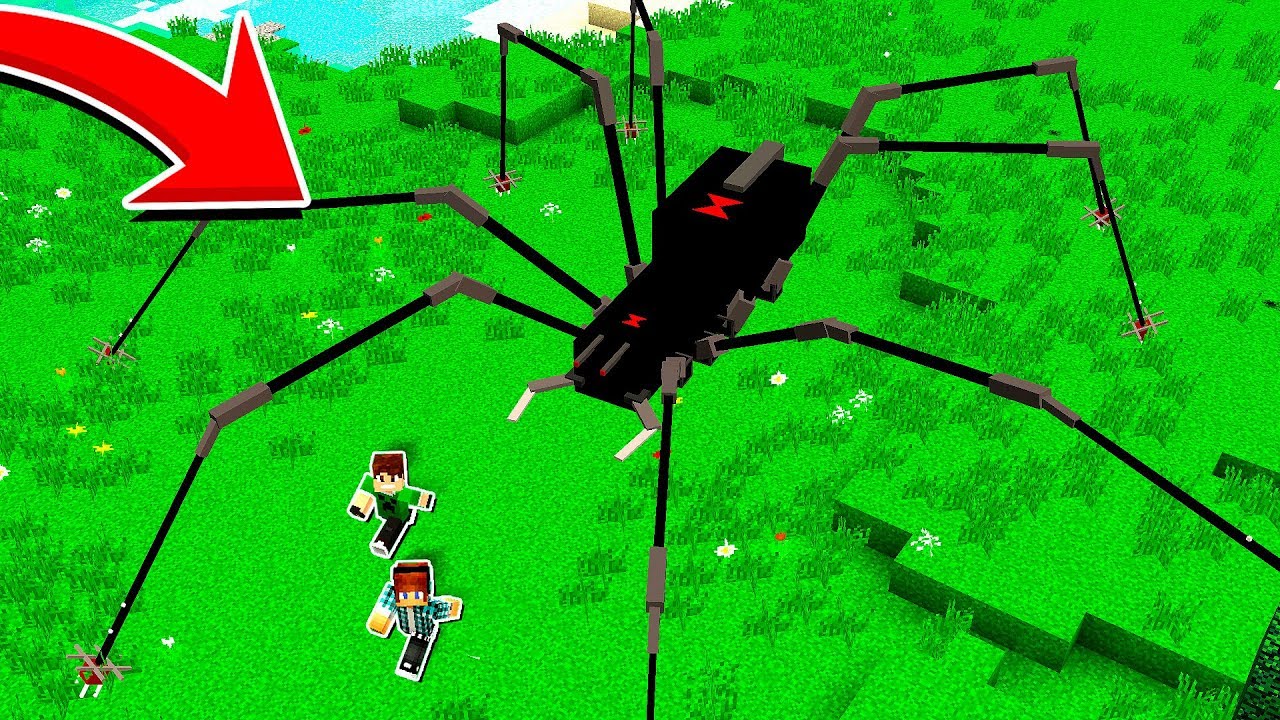 Encontrei uma aranha gigante no meu Minecraft! - Minecraft survival #47