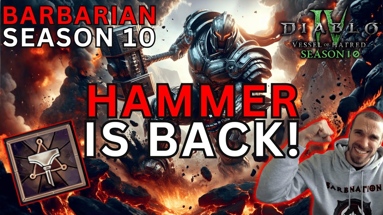 Insane damage with this hammer of the ancients build in Diablo 4 season 10!