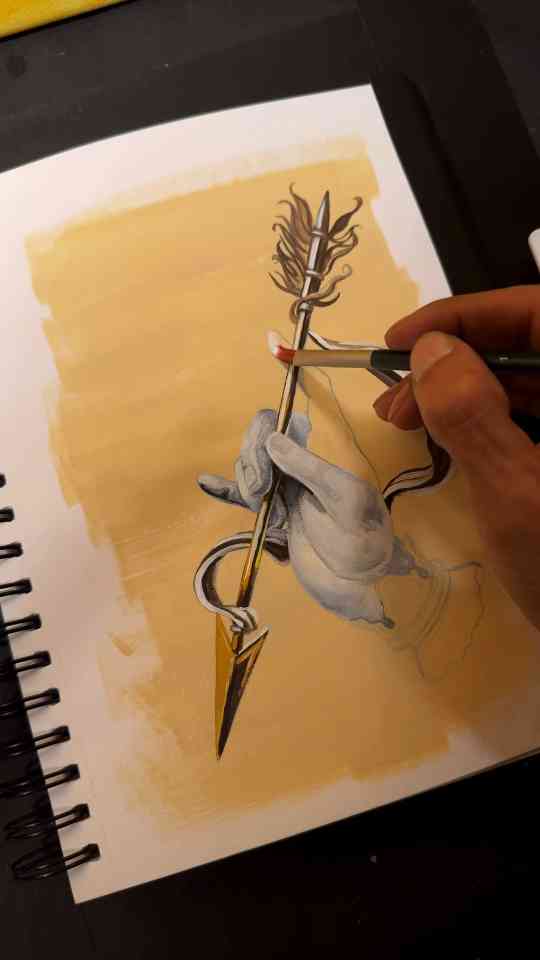 Gouache studies with a clear direction a simple way to improve your art