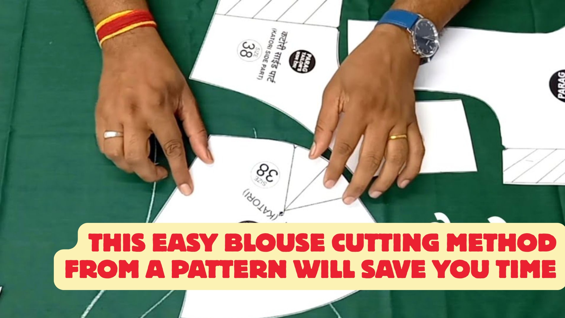 This easy blouse cutting method from a pattern will save you time