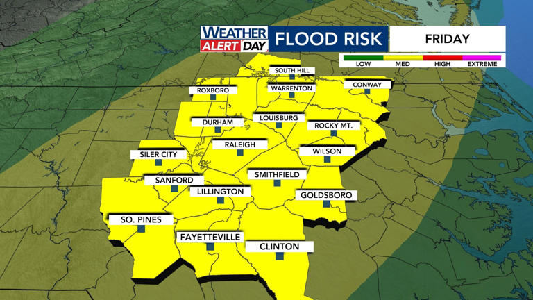 WRAL weather alert day: Thunderstorms rumble through central NC