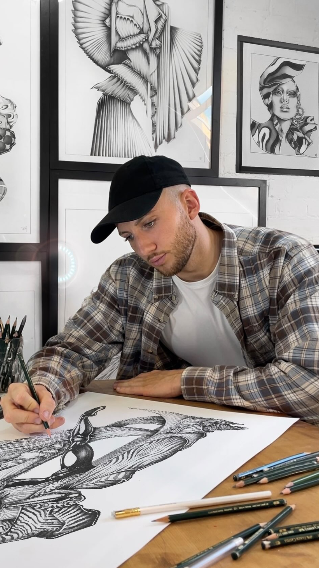 The artistic process behind a striking zebra illustration