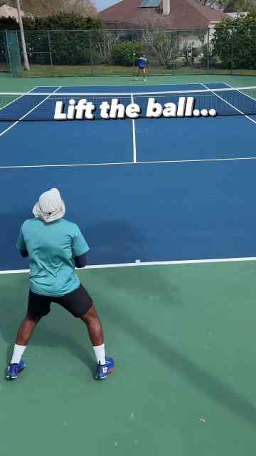 Topspin tennis is a lifting game