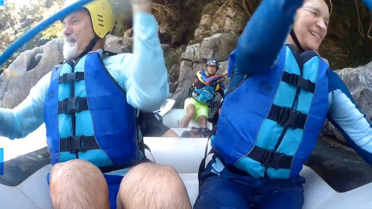 Rafting challenge on Calderas River concludes with an exhilarating drop