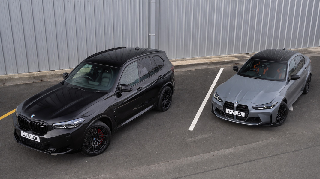 BMW M3 xDrive vs X3M Comp drag race