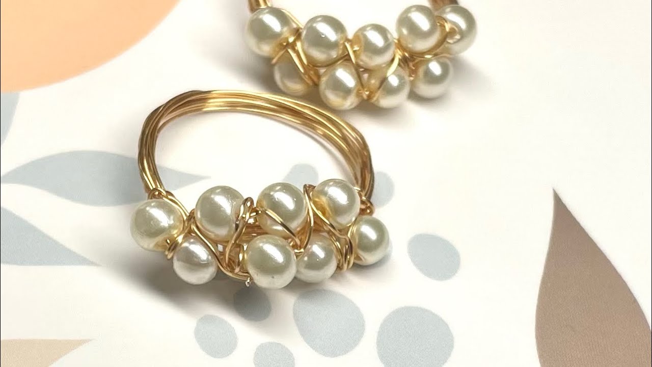 DIY pearl ring tutorial anyone can easily follow