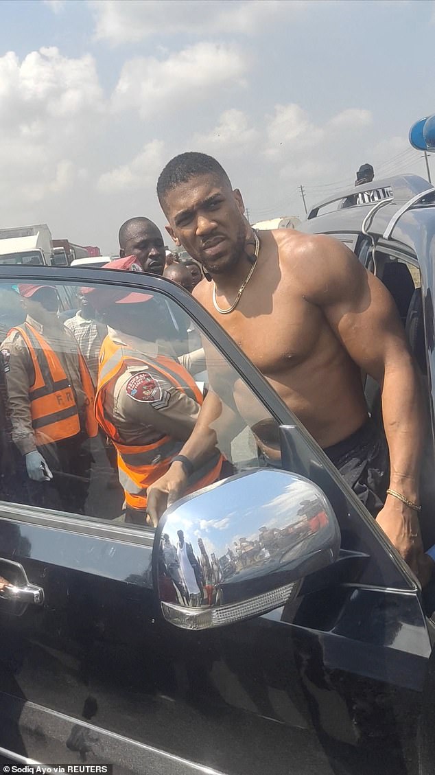 The boxing star was involved in a fatal car accident in Nigeria last December which took the life of two of his closest friends
