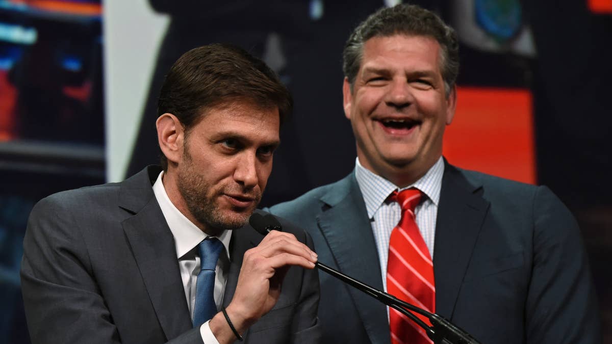 Greenberg and Golic don’t have much of a relationship today. (Photo by Ethan Miller/Getty Images)