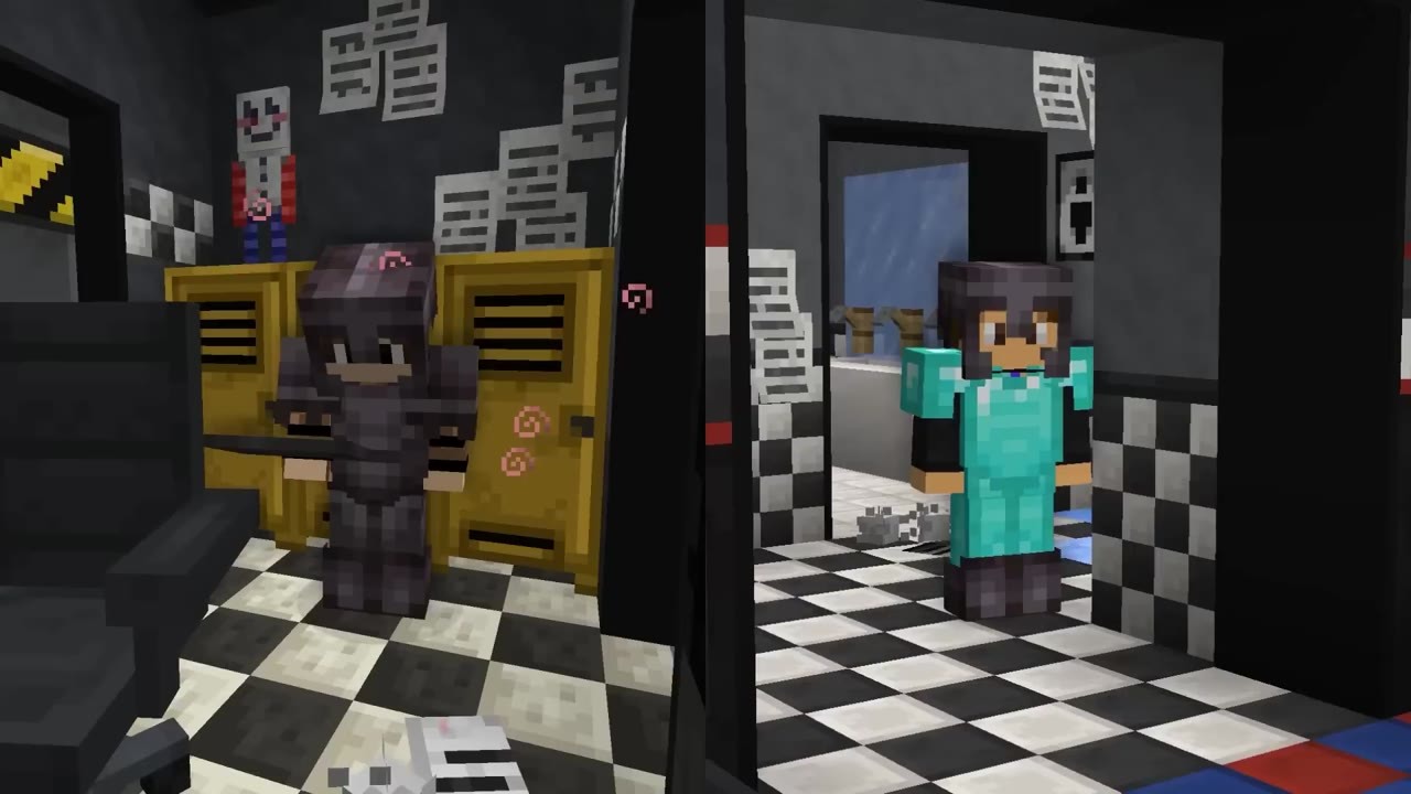 Fooling my friends with FNAF mods in Minecraft