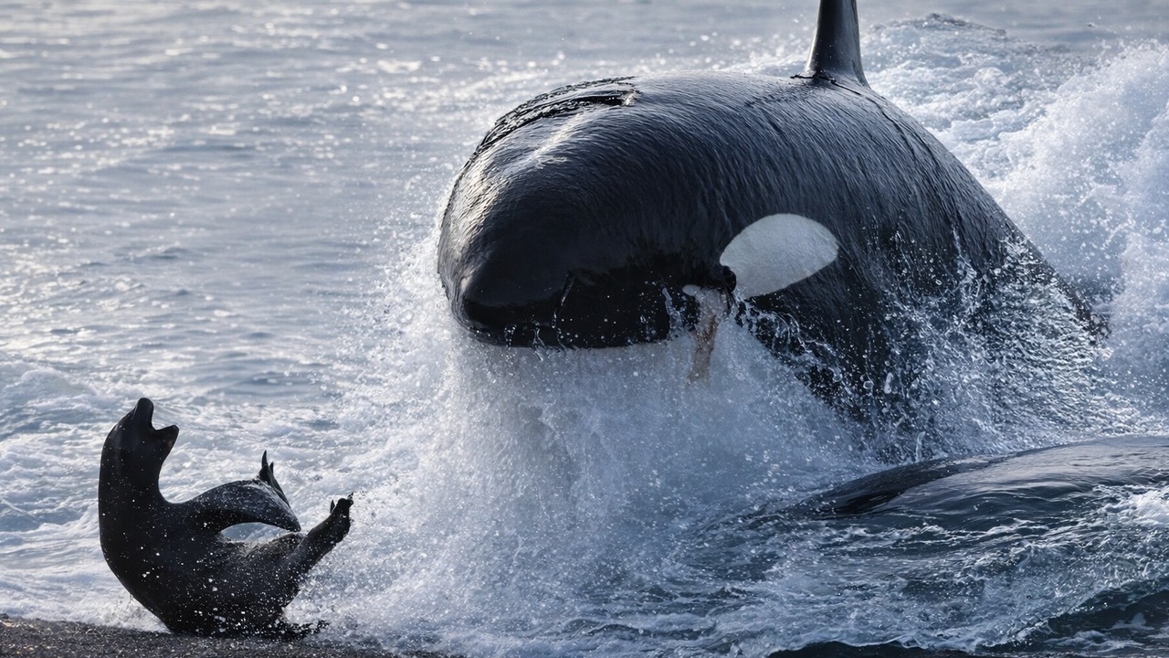 This is what happens when the prime predators fight for survival