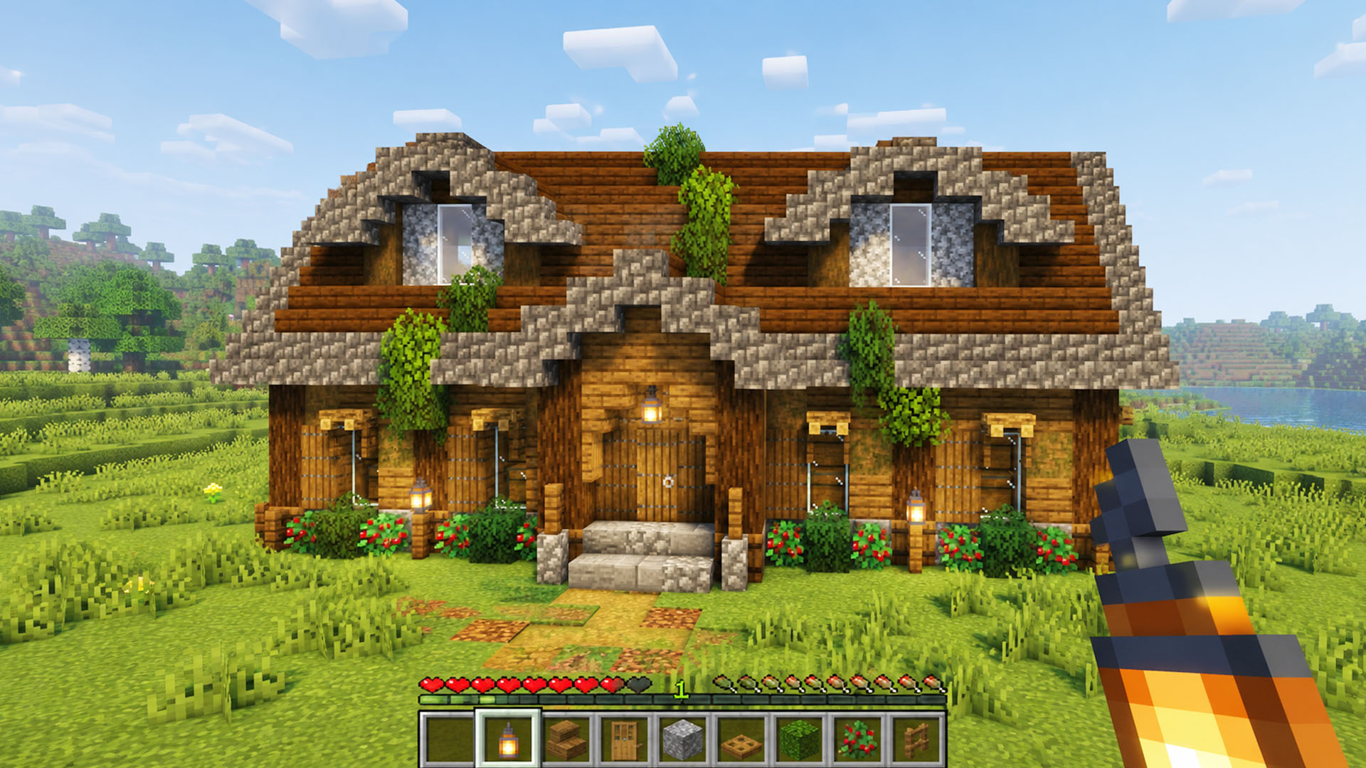 This compact storage house makes any Minecraft base feel complete