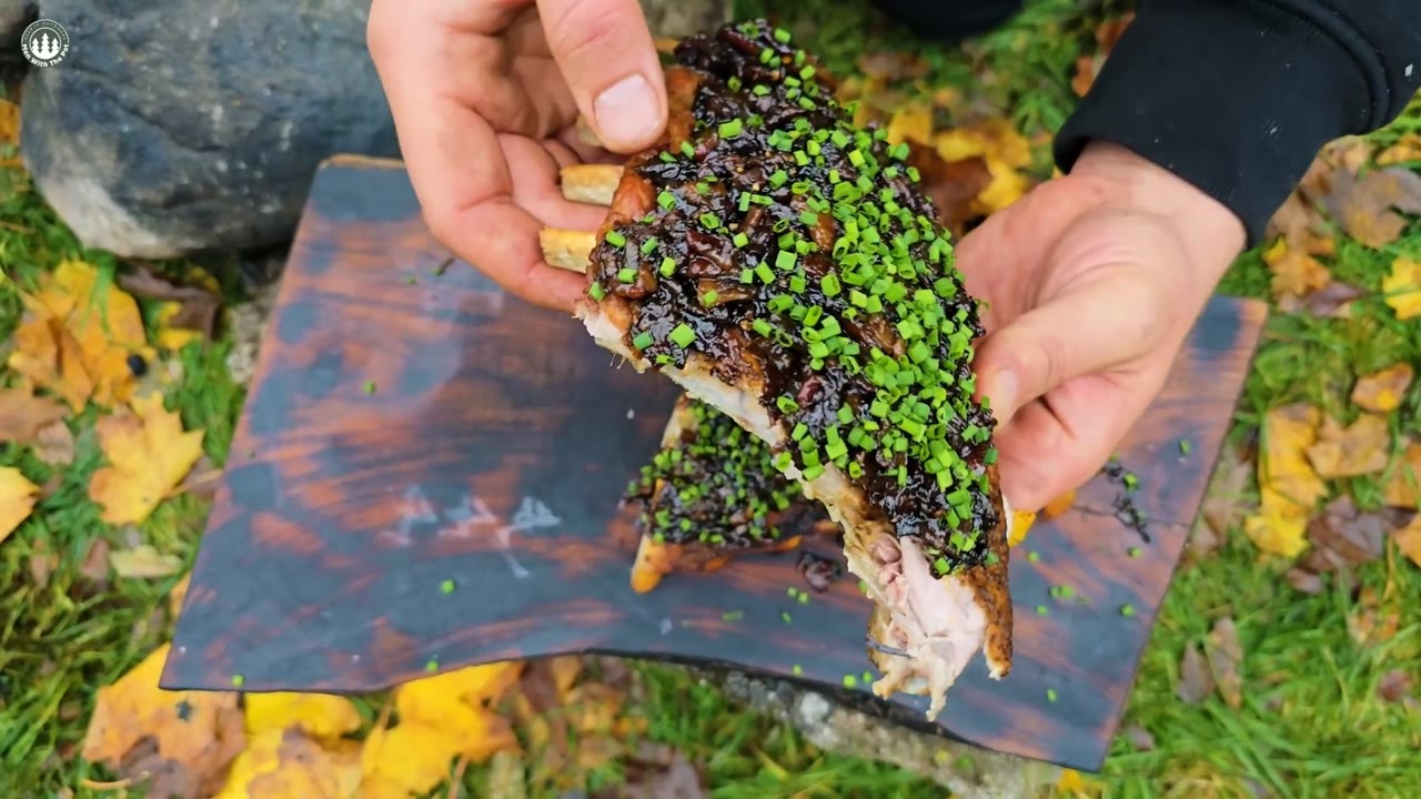 These smoked pork ribs were so tender they barely stayed on the bone