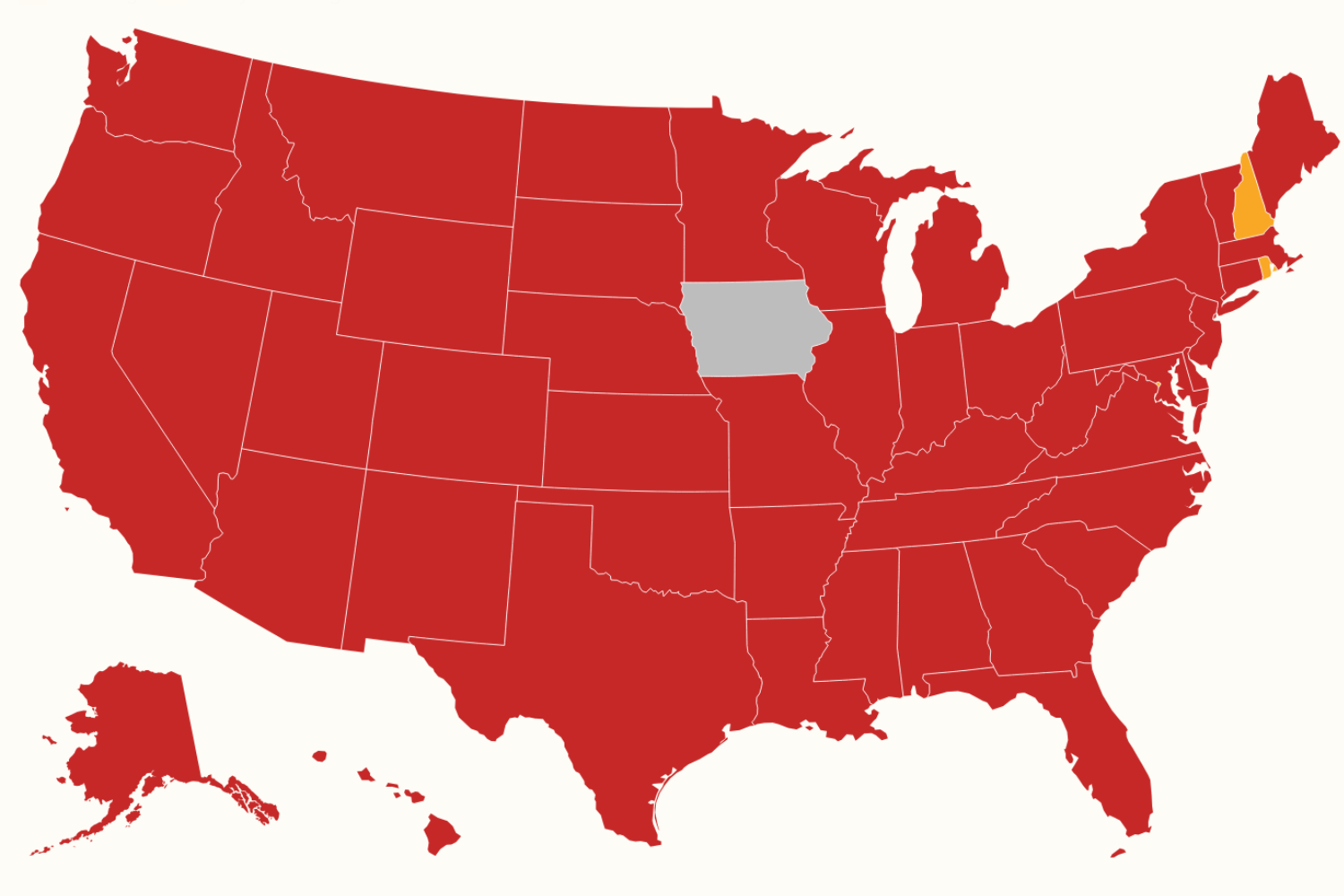 Map shows where COVID cases are rising in each state