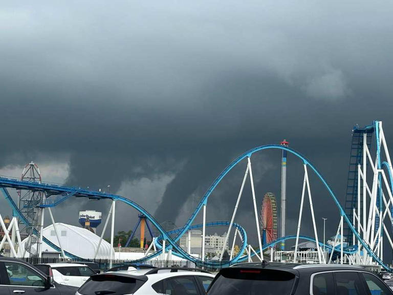 See it: Funnel cloud spotted near Cedar Point