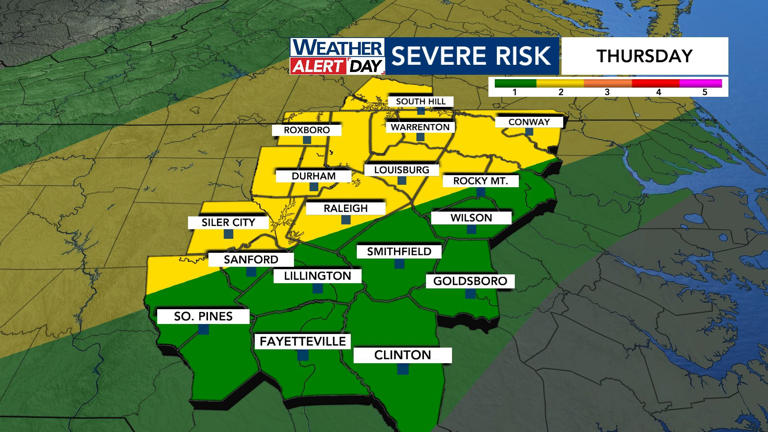 WRAL Weather Alert Day: More storms likely on Friday as cold fronts ...