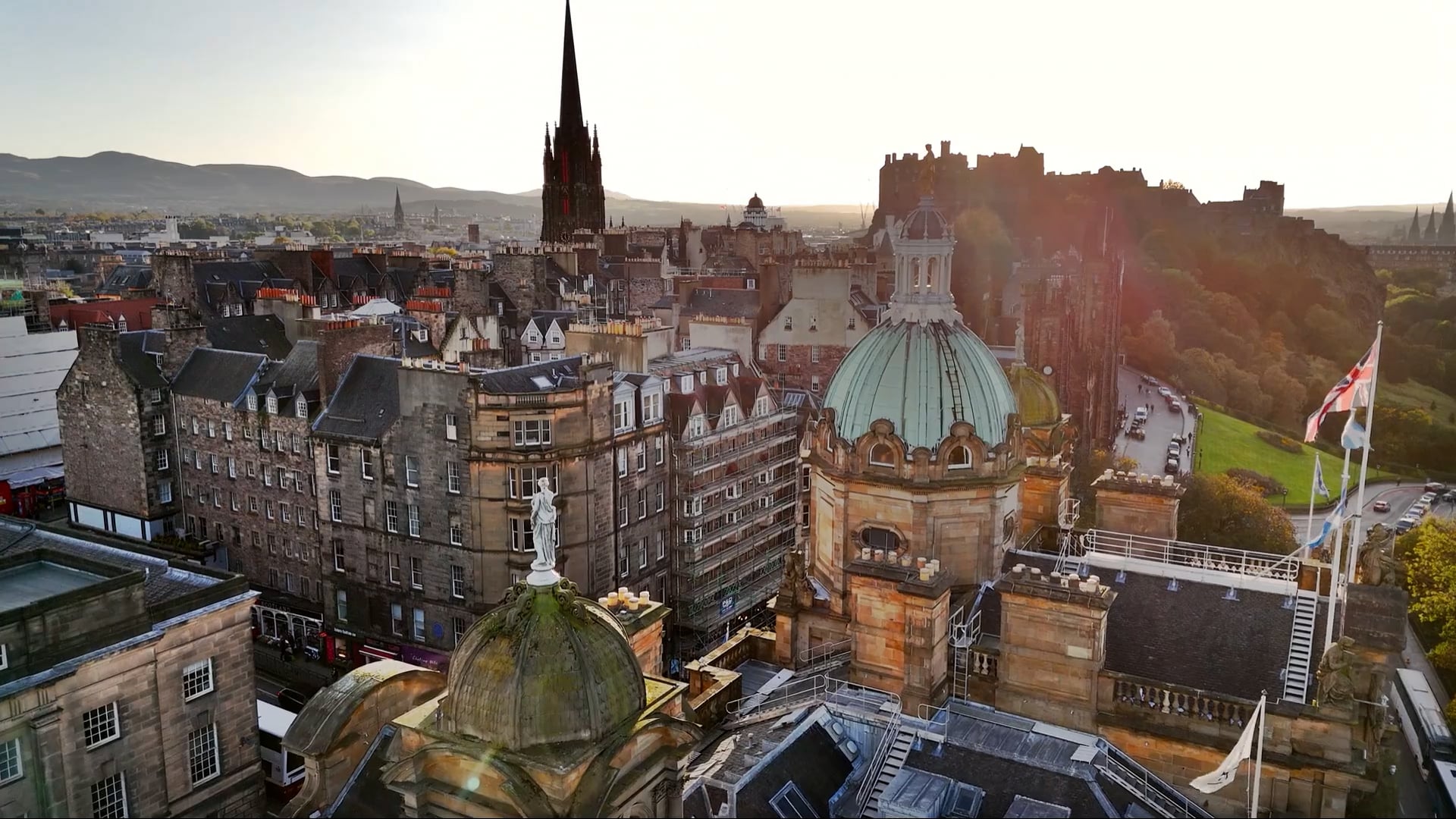 Exploring the beauty of Scotland's lochs and castles from an aerial ...