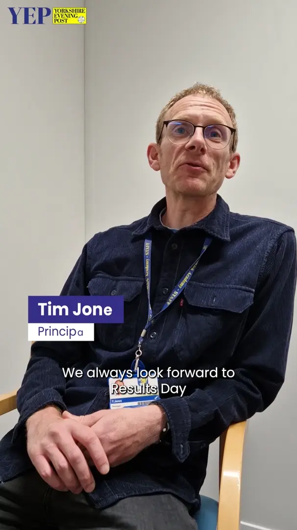 Woodkirk Academy principal Tim Jones on GCSE results day