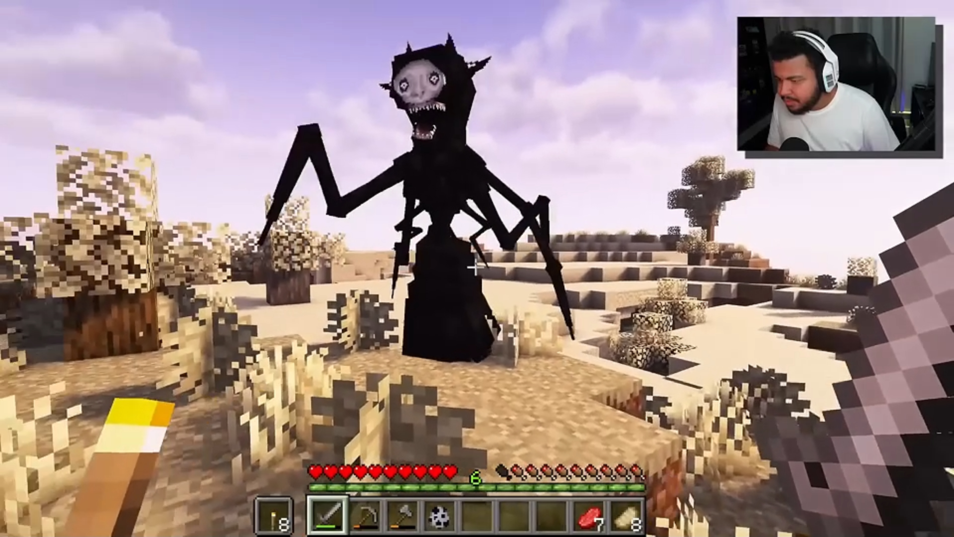 O homem que rosna do Minecraft é aterrorizante