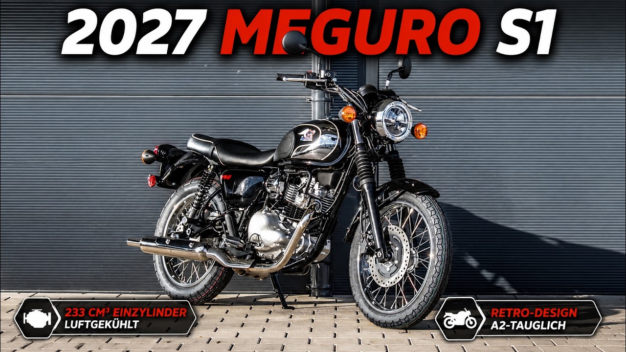2027 Kawasaki Meguro S1 – Retro-Bike mit 233-cm³-Einzylinder