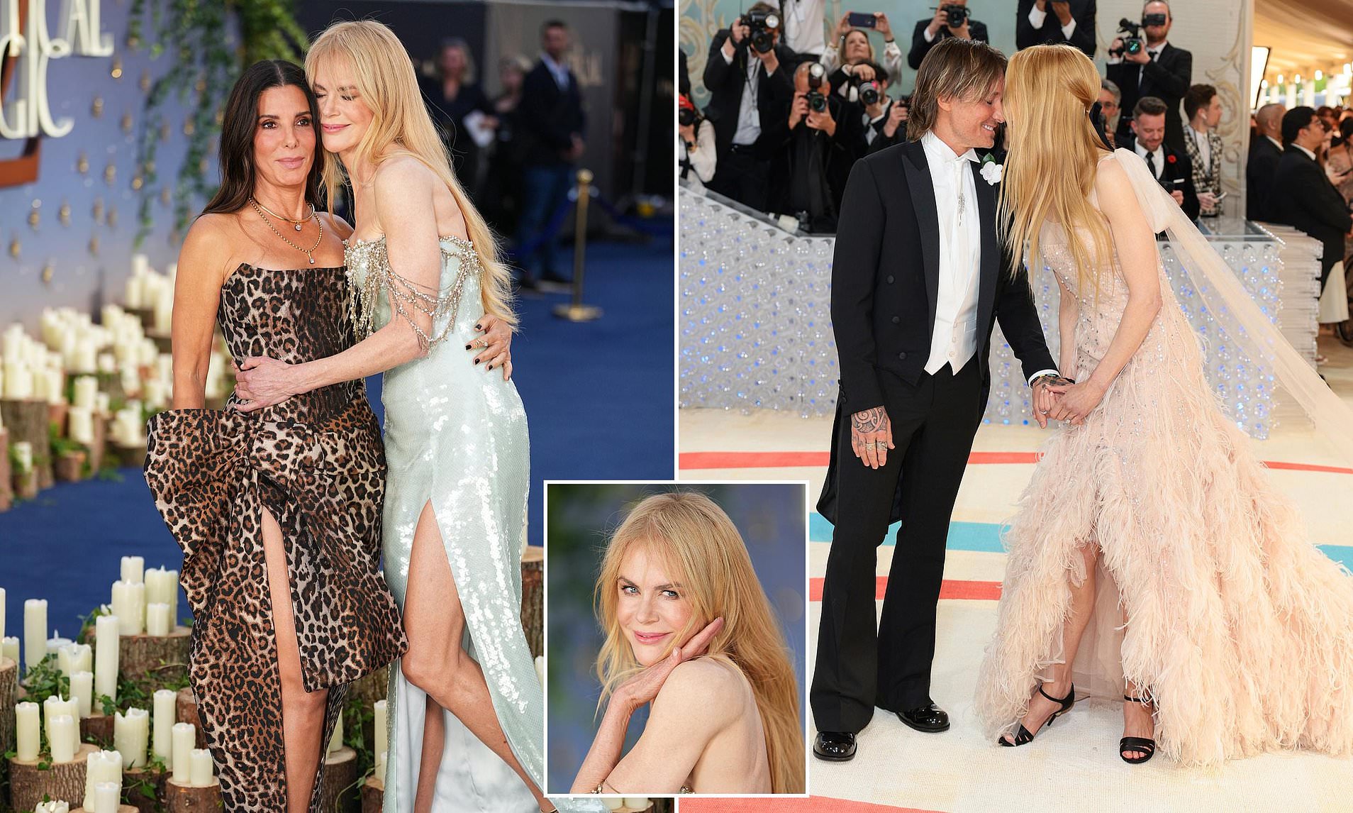 Fans roast Nicole Kidman and Sandra Bullock for their terrible dresses at Practical Magic premiere