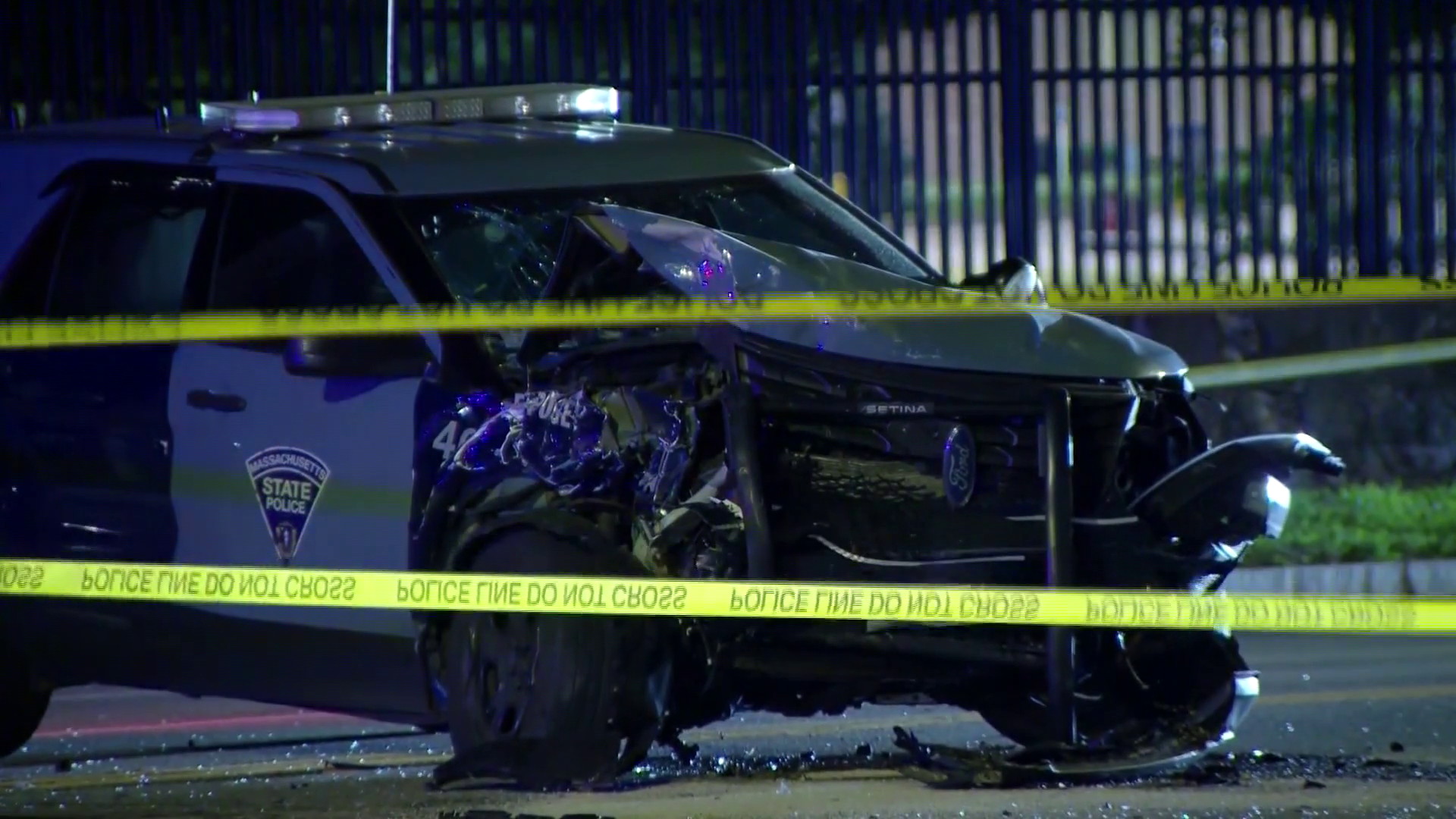 Trooper cited in cruiser crash that injured him, 2 others in Brockton