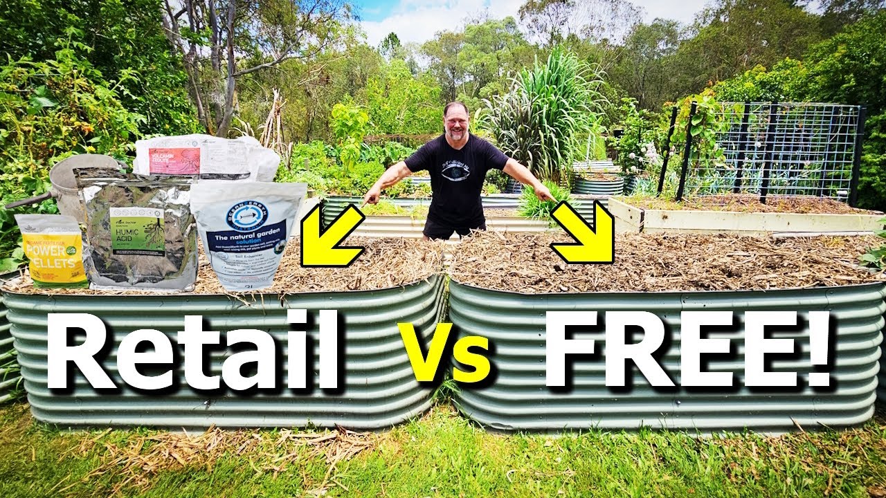 Raised garden bed makeover: Commercial products vs. free natural solutions!