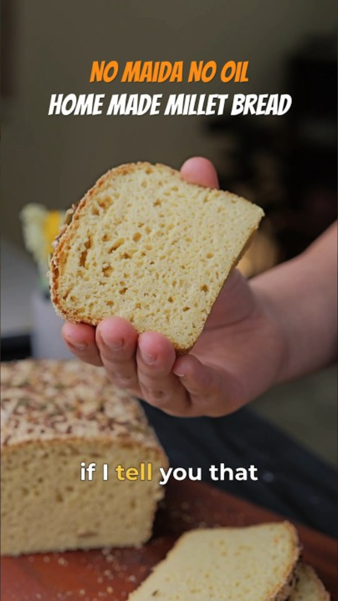 How to bake easy healthy homemade millet bread
