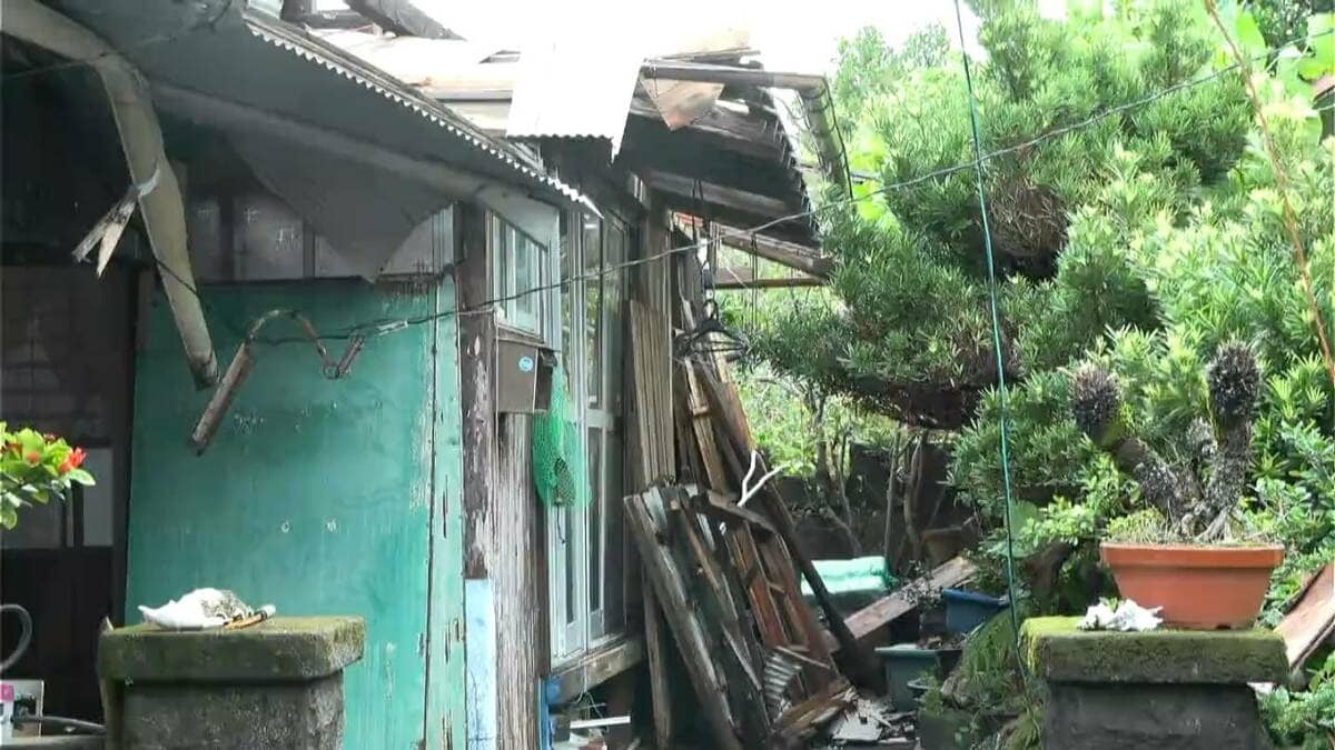 台風18号 暴風で住宅半壊 大和村で被害相次ぐ 鹿児島