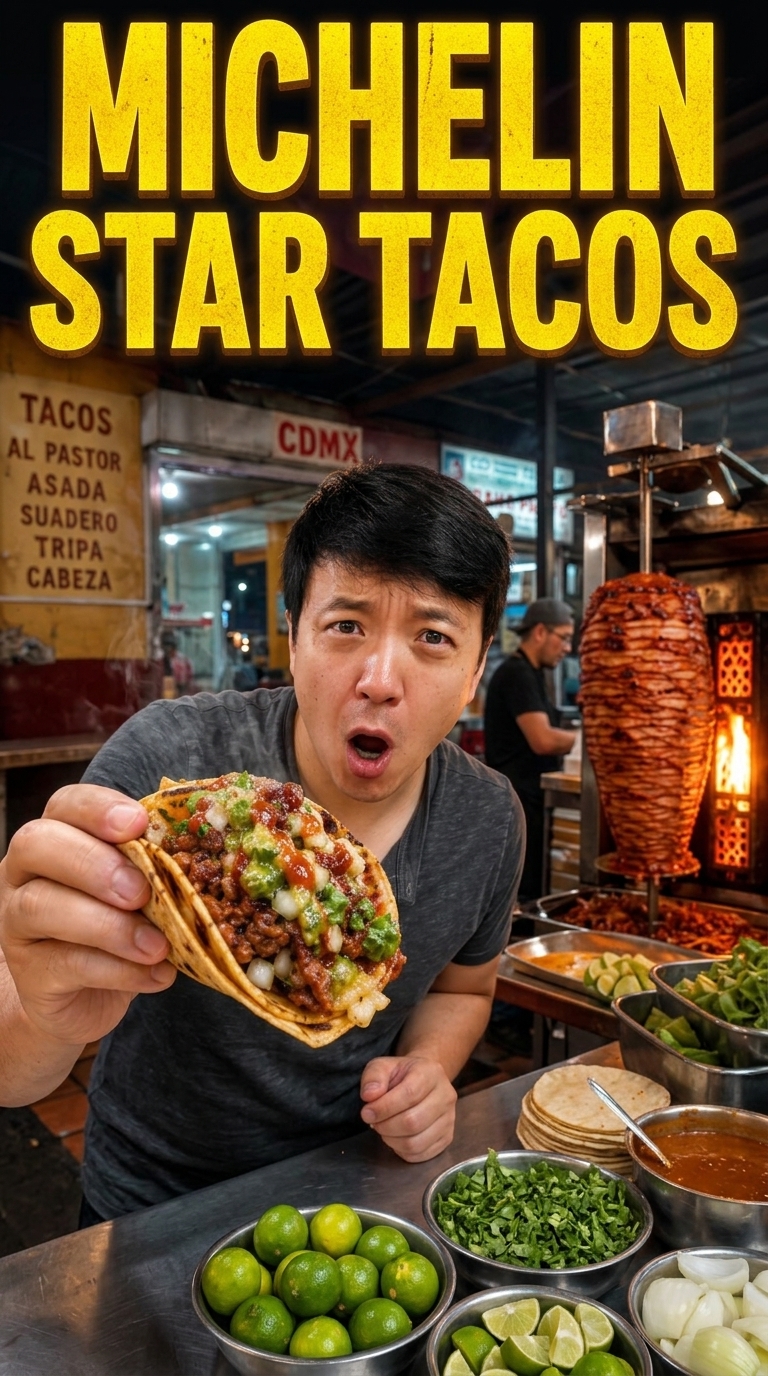 World’s cheapest Michelin star meal: Tacos at Taquería El Califa de León!