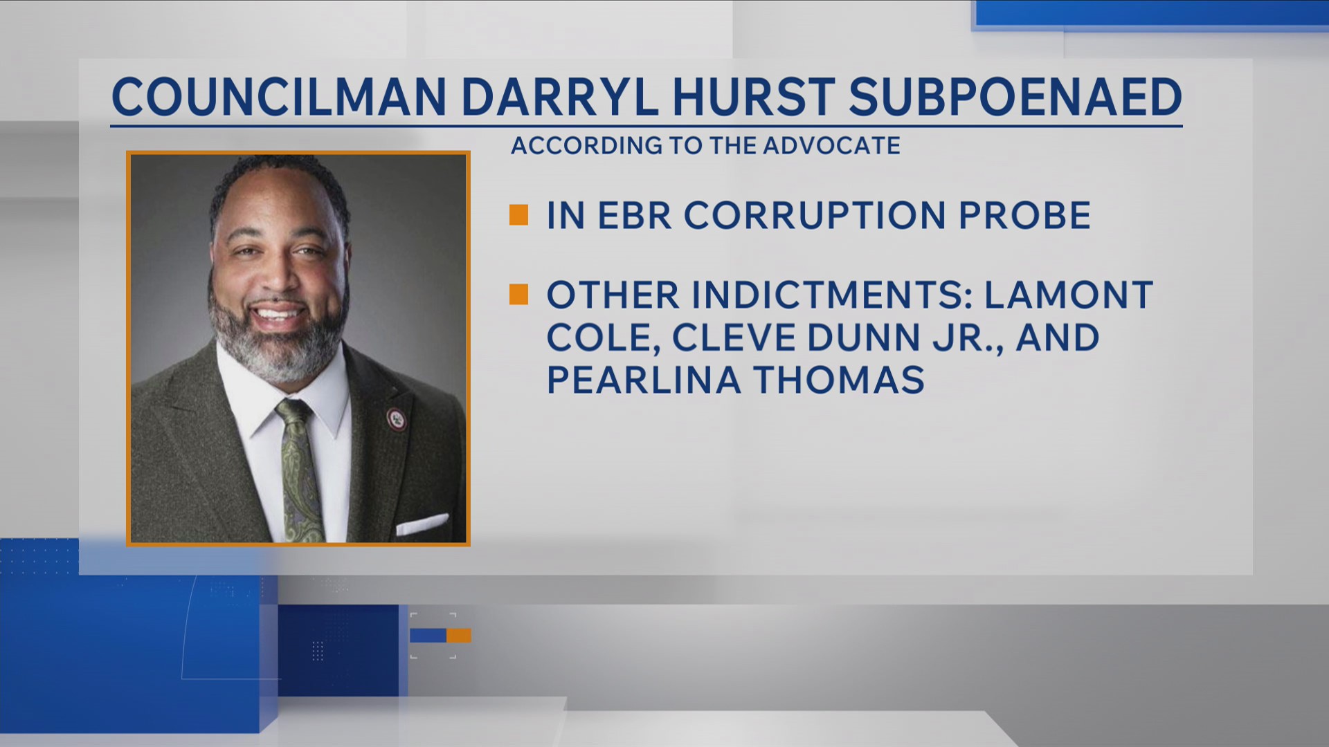 Report: Councilman Darryl Hurst subpoenaed as Baton Rouge probe continues