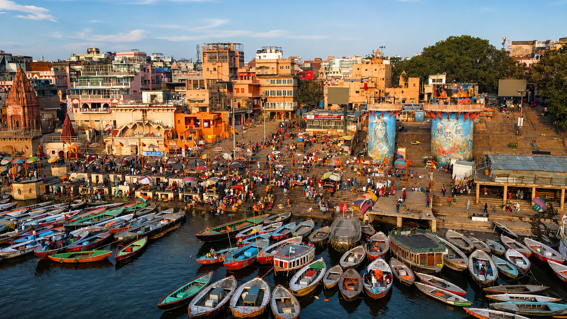 Life and rituals meet along the Ganges River